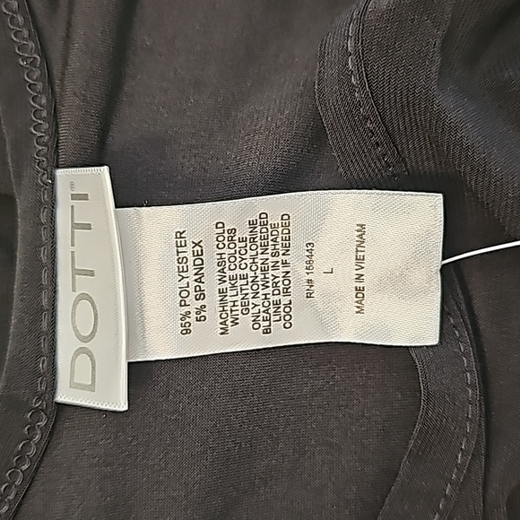 Dotti Swimsuit Cover-Up Dress Black Size Large NWT - Picture 4 of 6